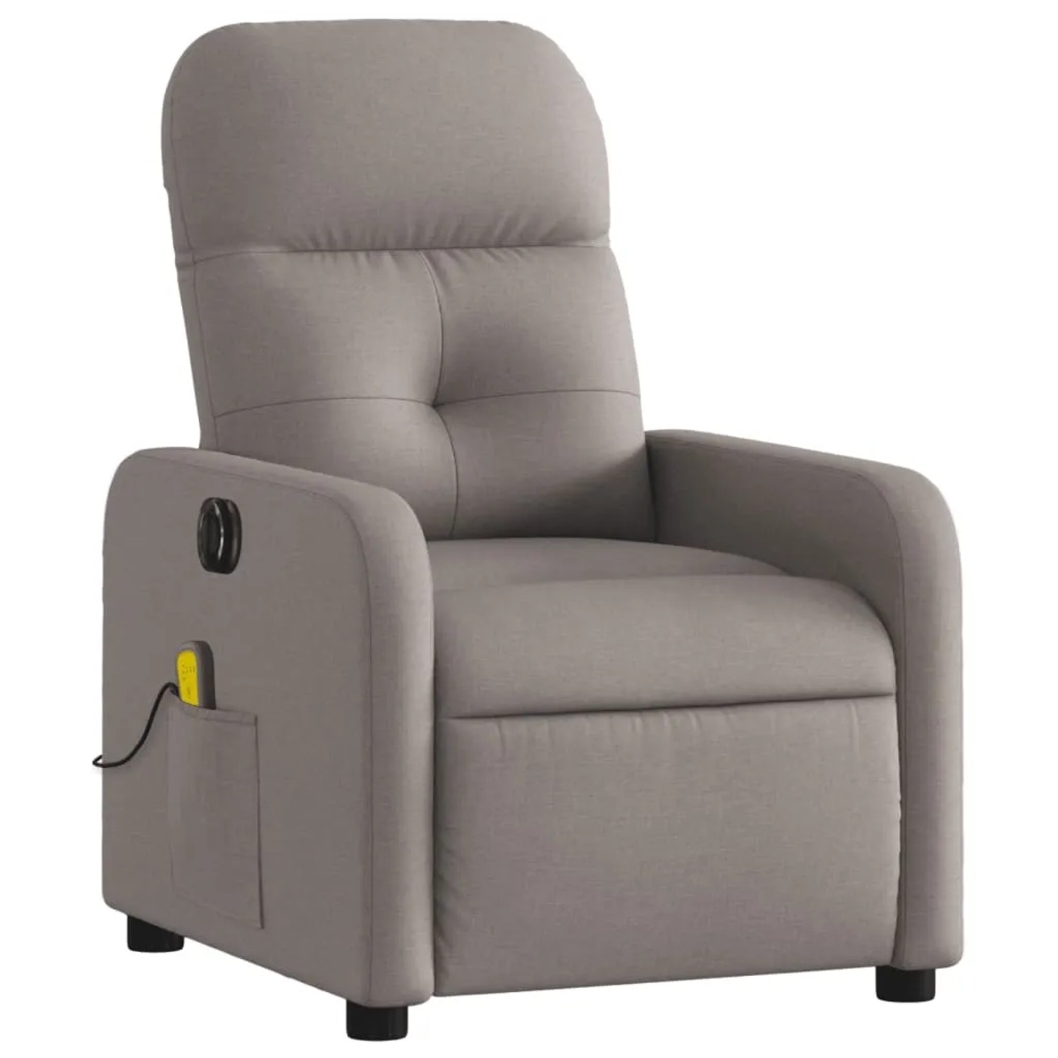vidaXL Massagesessel Elektrisch Taupe Stoff Modell 11