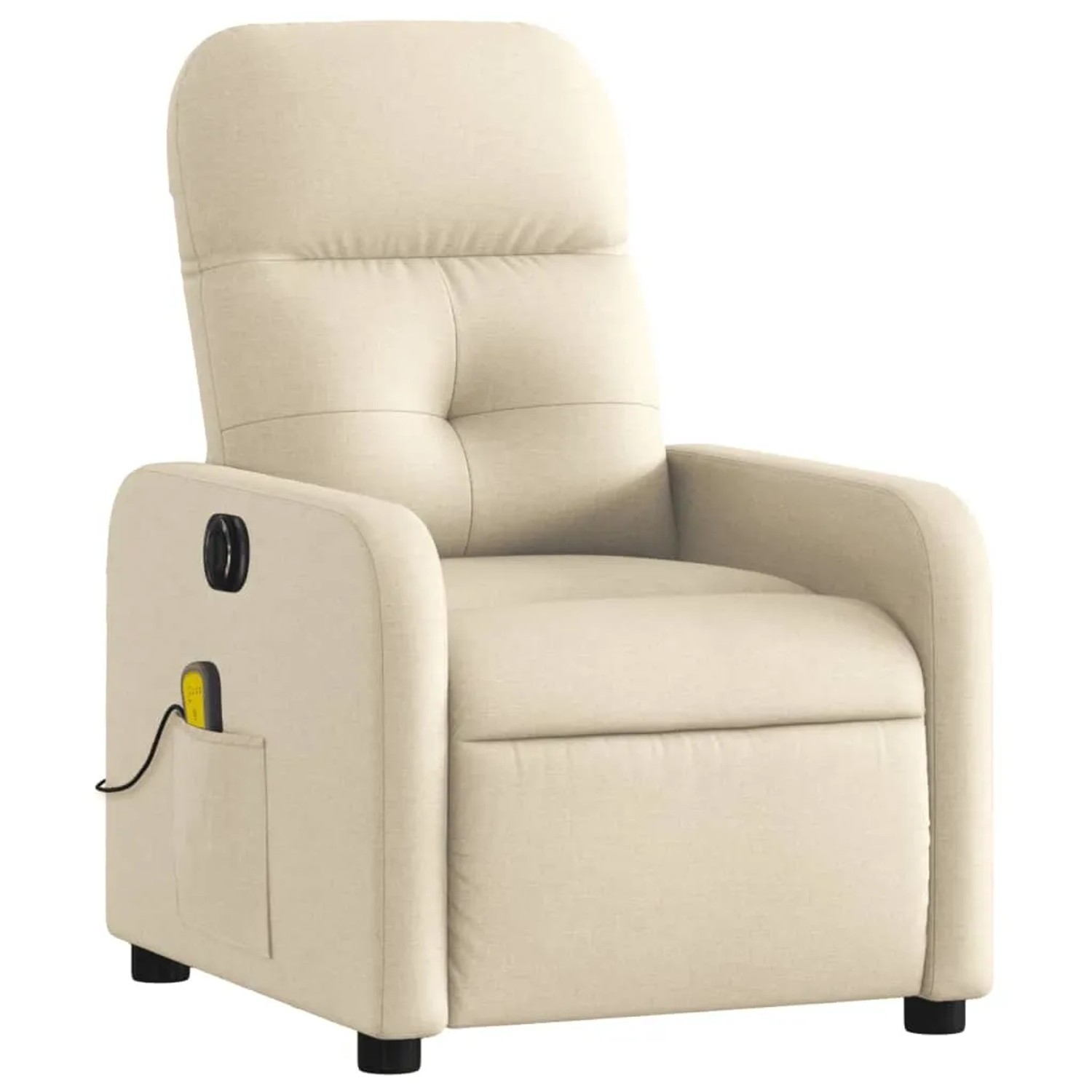 vidaXL Massagesessel Elektrisch Creme Stoff Modell 12