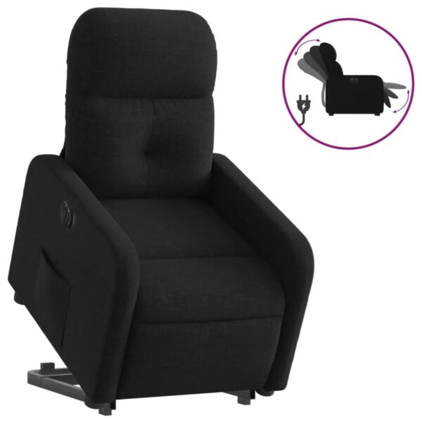 vidaXL Relaxsessel mit Aufstehhilfe Elektrisch Schwarz Stoff Modell 13
