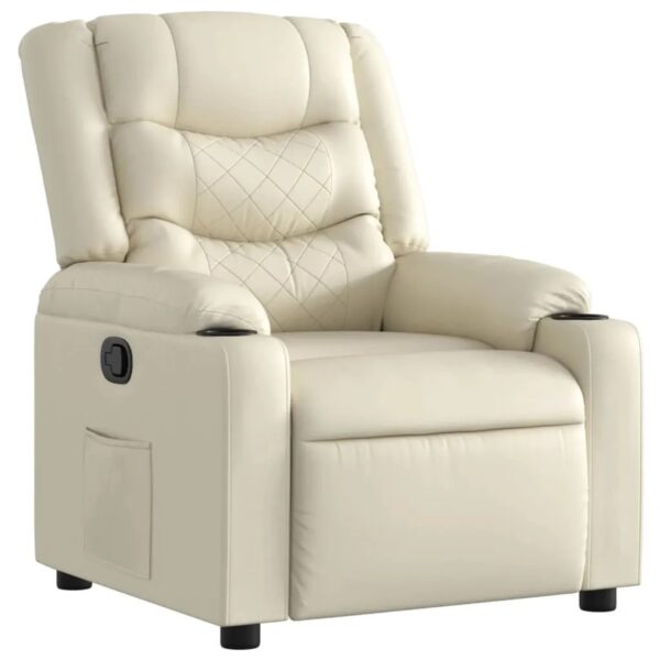 vidaXL Relaxsessel Creme Kunstleder 374120