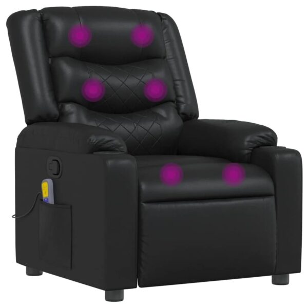 vidaXL Massagesessel Schwarz Kunstleder Modell 15