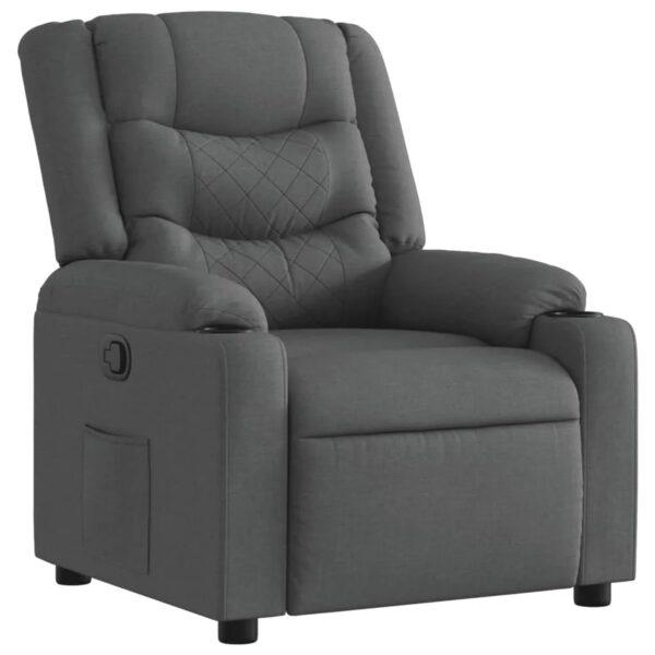 vidaXL Relaxsessel Dunkelgrau Stoff 374128
