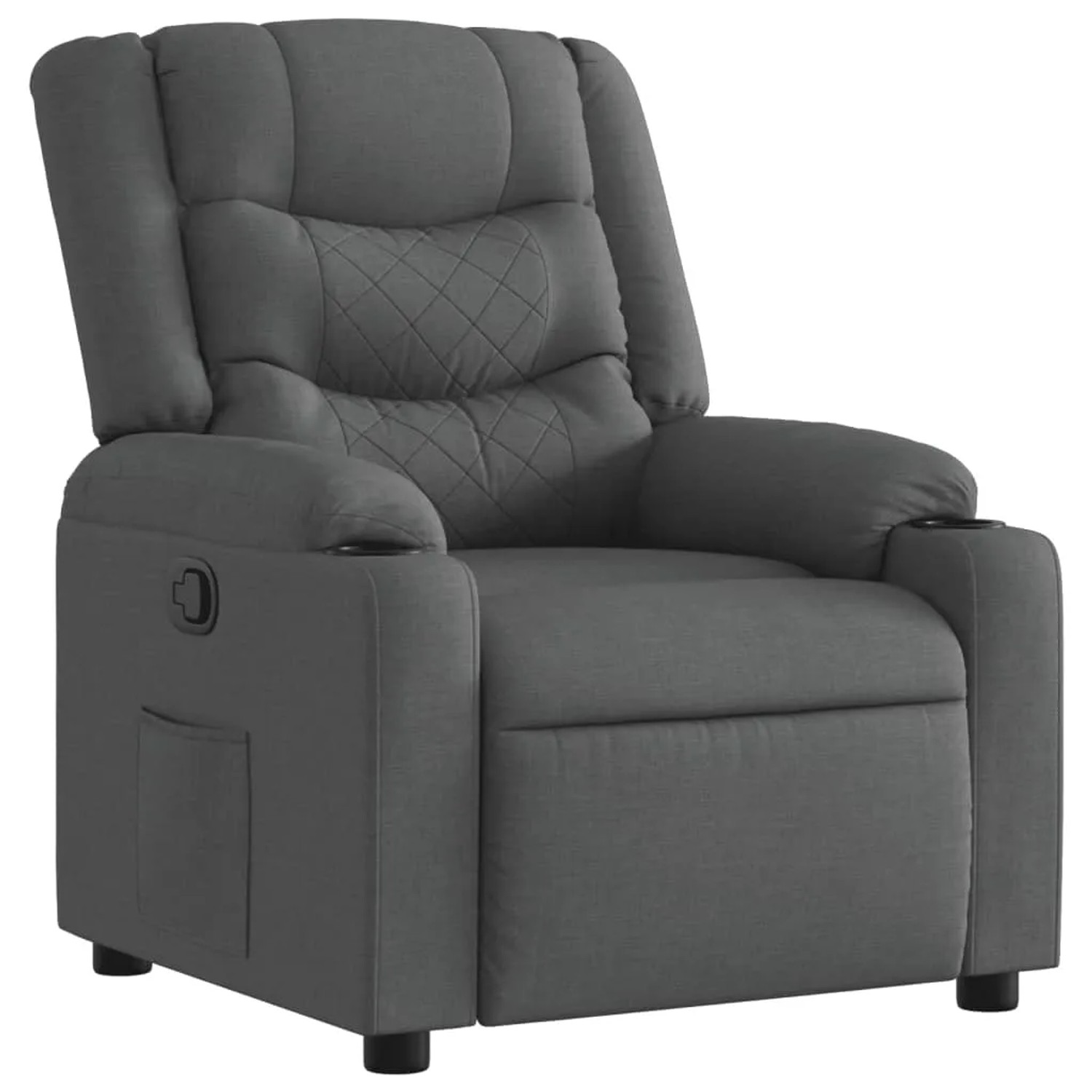 vidaXL Relaxsessel Dunkelgrau Stoff 374128