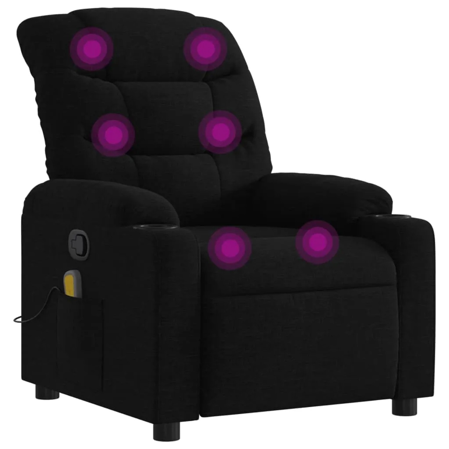 vidaXL Massagesessel Schwarz Stoff Modell 11