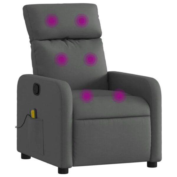vidaXL Massagesessel Dunkelgrau Samt Modell 15