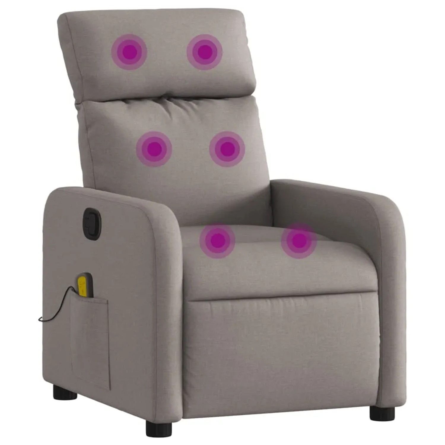 vidaXL Massagesessel Taupe Stoff Modell 13