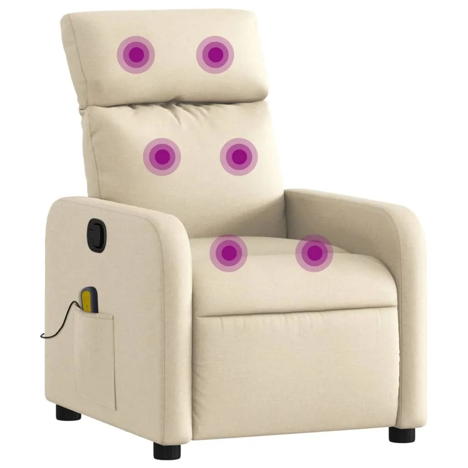 vidaXL Massagesessel Creme Stoff Modell 12