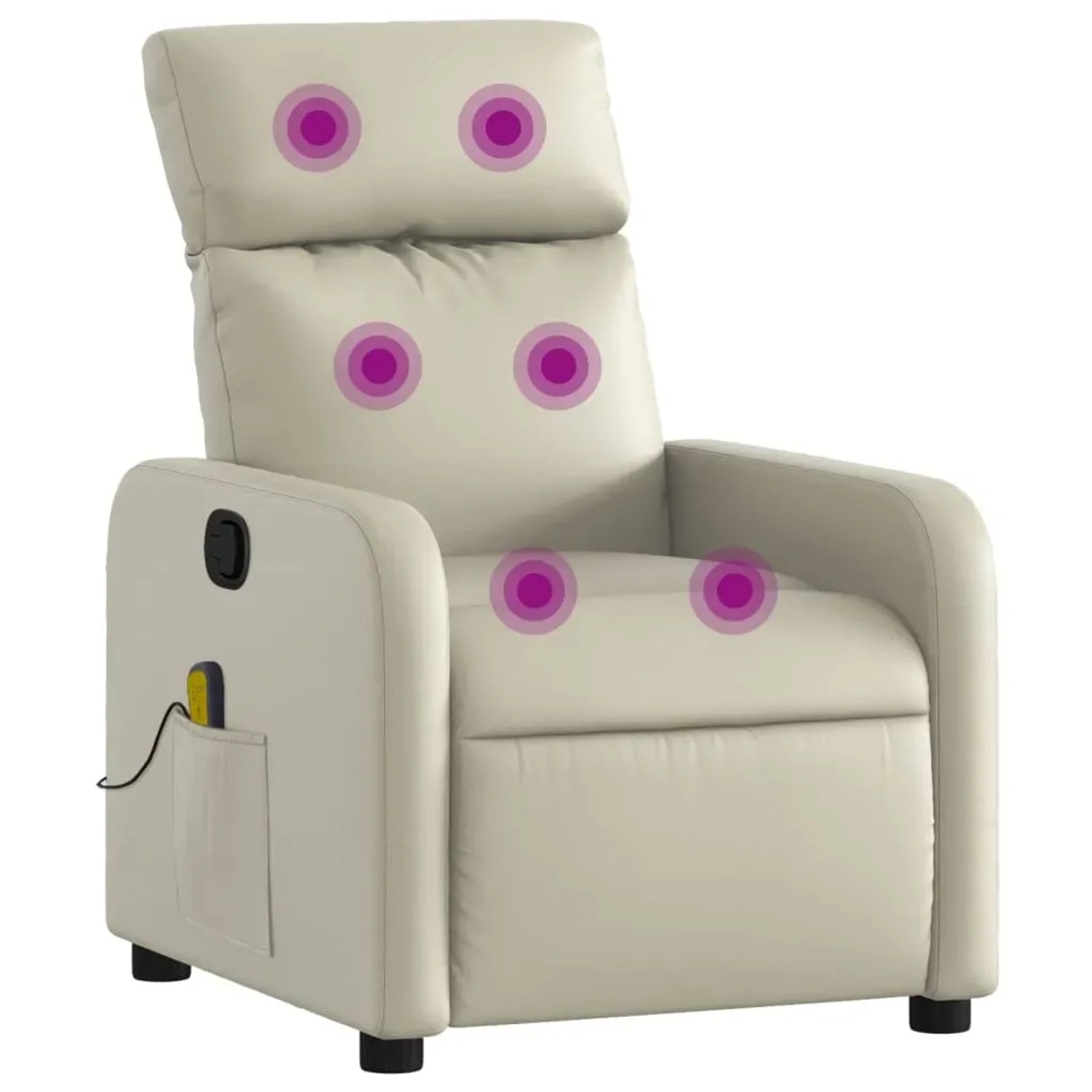 vidaXL Massagesessel Creme Kunstleder Modell 14