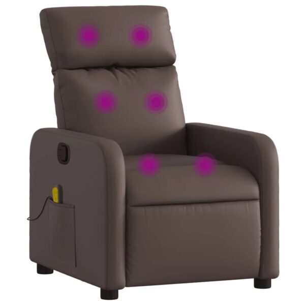 vidaXL Massagesessel Braun Kunstleder Modell 13