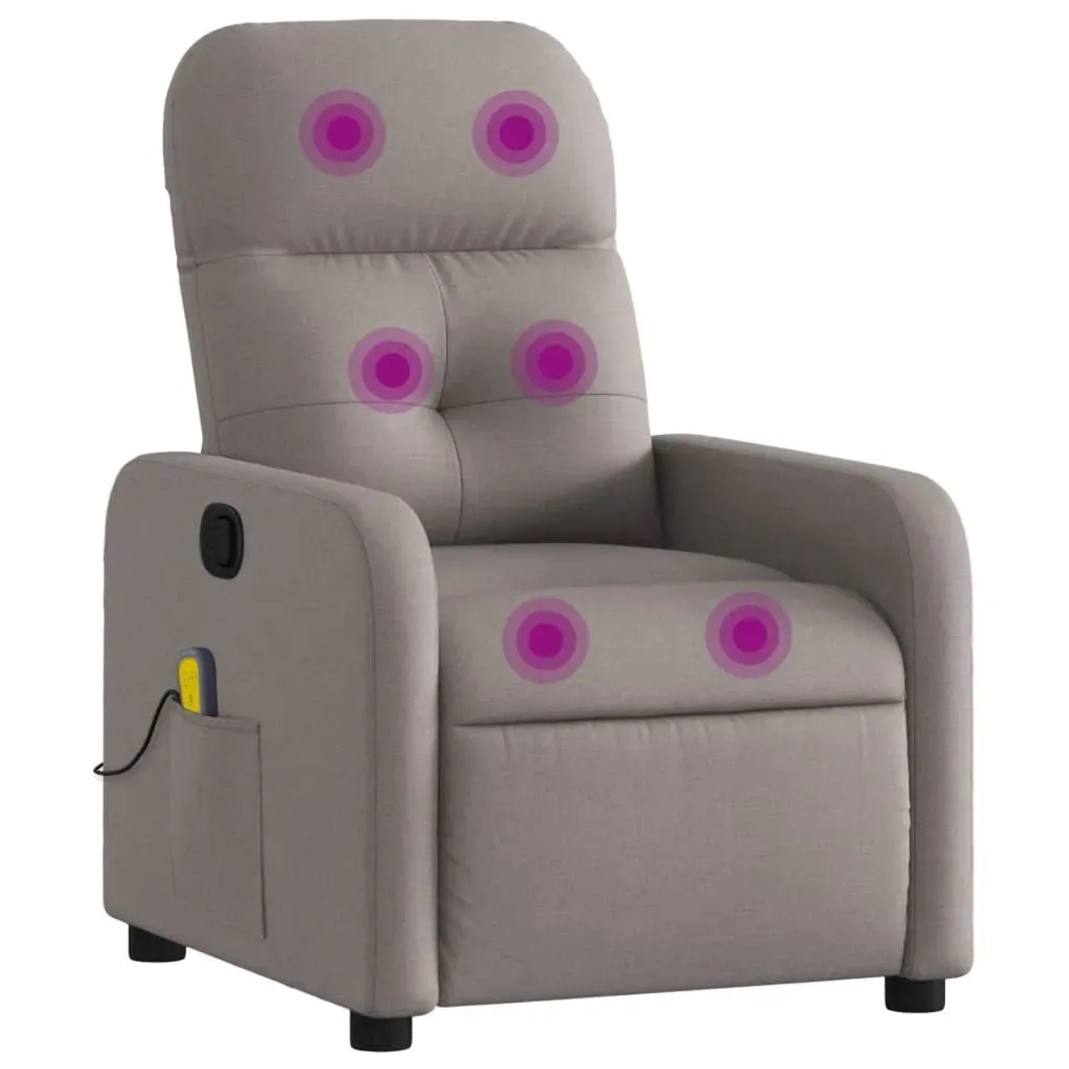 vidaXL Massagesessel Taupe Stoff Modell 12