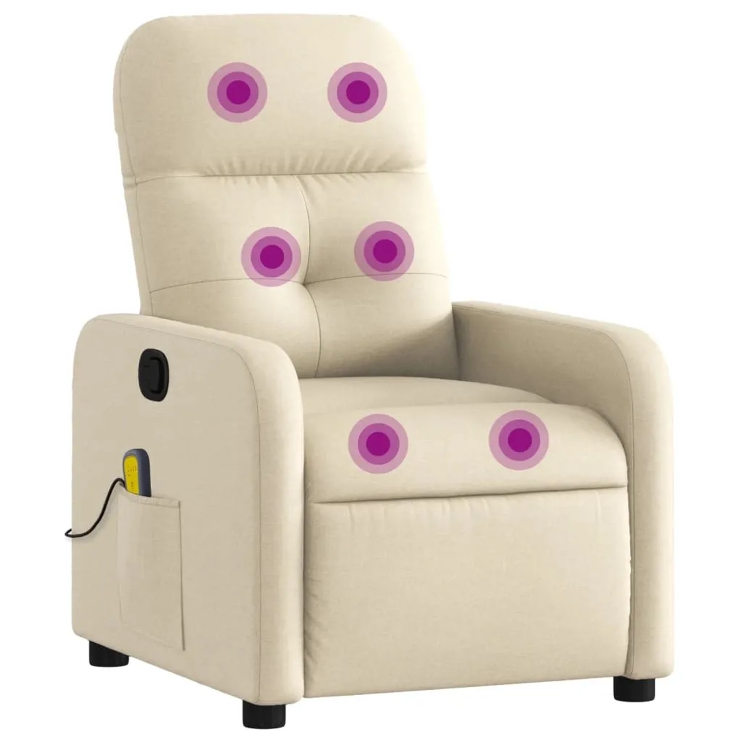 vidaXL Massagesessel Creme Stoff Modell 13