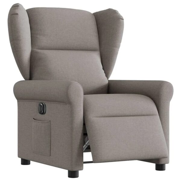 vidaXL Relaxsessel Elektrisch Taupe Stoff 3303361 vidaXL Relaxsessel Elektrisch Taupe Stoff 3303361