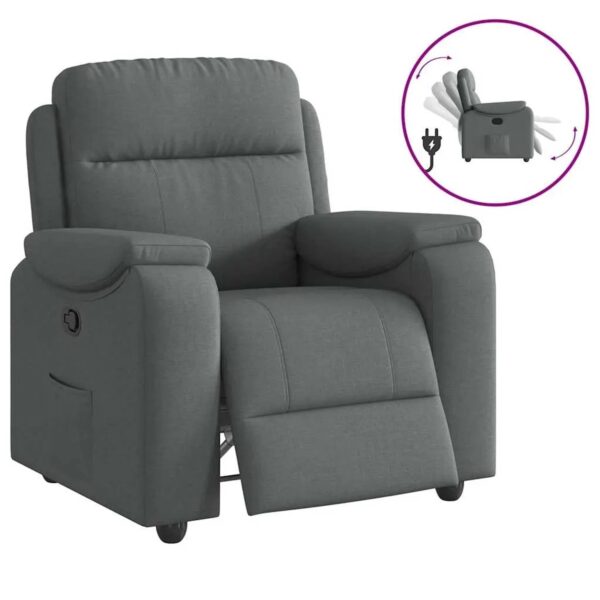 vidaXL Relaxsessel Stoff Dunkelgrau 3303546 vidaXL Relaxsessel Stoff Dunkelgrau 3303546