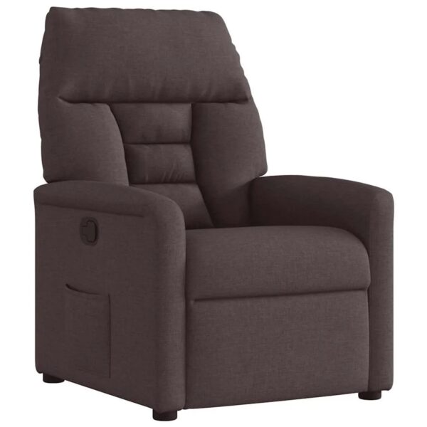 vidaXL Relaxsessel Dunkelbraun Stoff 4015547
