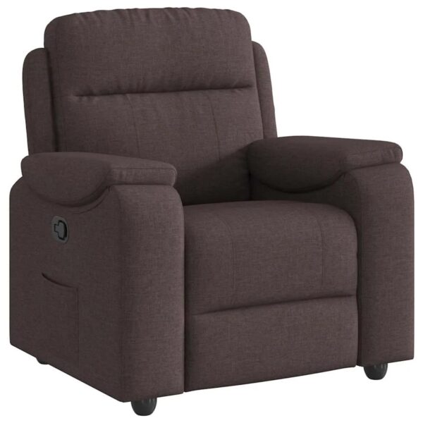 vidaXL Relaxsessel Dunkelbraun Stoff 4015685