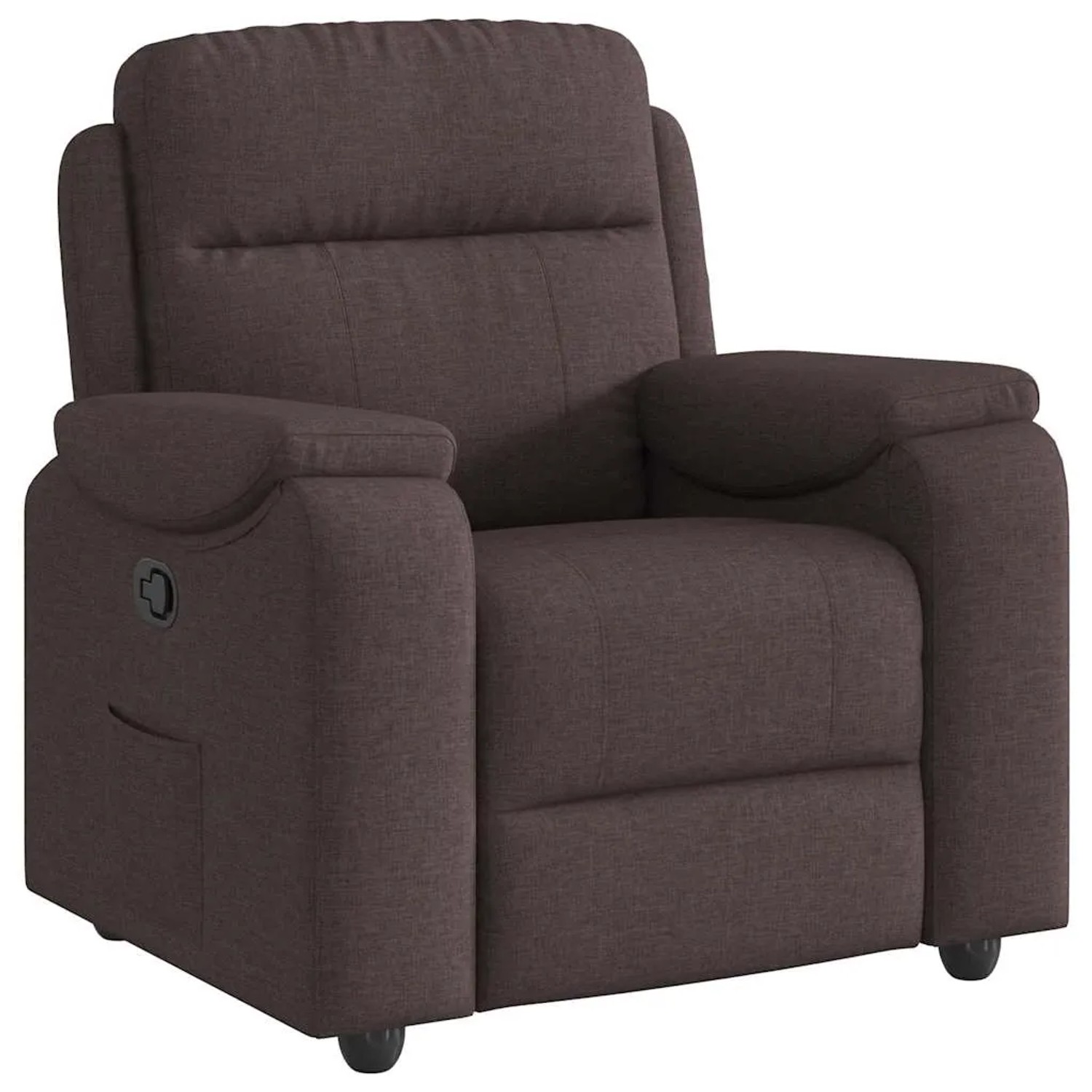 vidaXL Relaxsessel Dunkelbraun Stoff 4015685