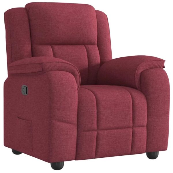 vidaXL Relaxsessel Weinrot Stoff 4015703 vidaXL Relaxsessel Weinrot Stoff 4015703