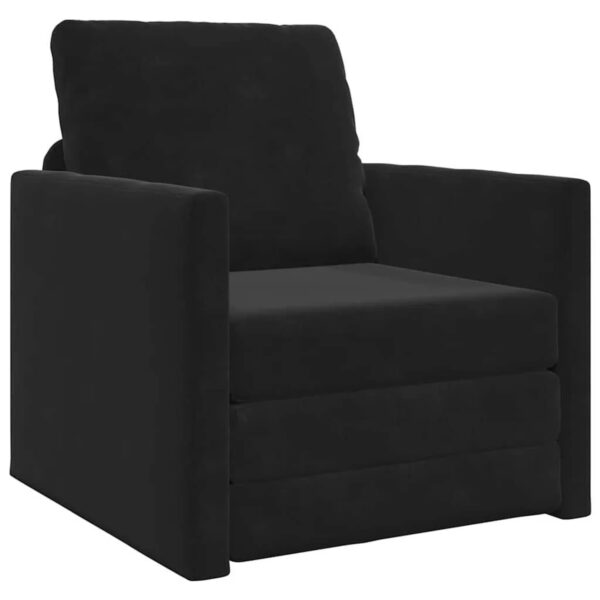 vidaXL Schlafsofa Schwarz 74 x 77 x 81 cm Samt 4106614 vidaXL Schlafsofa Schwarz 74 x 77 x 81 cm Samt 4106614