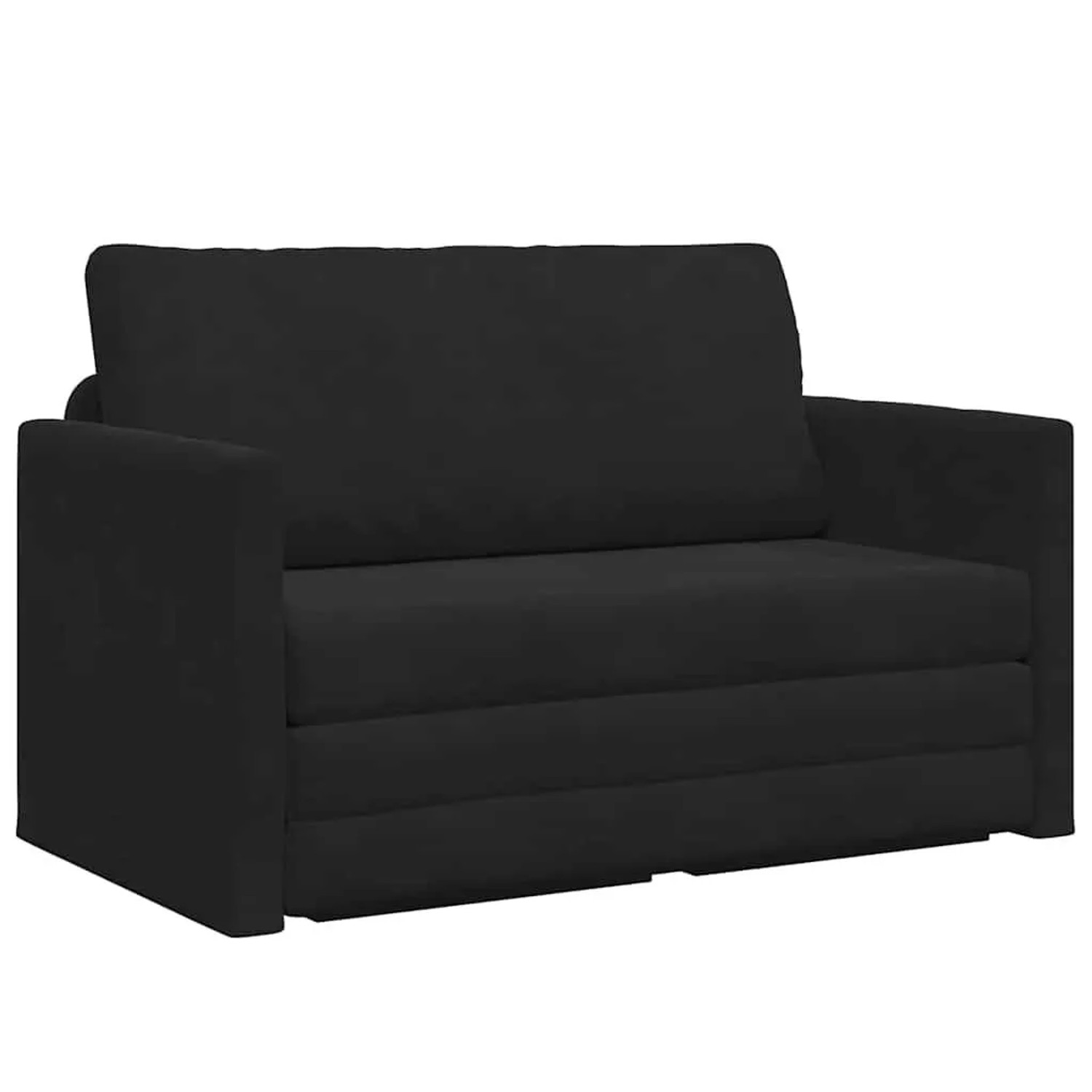 vidaXL Schlafsofa 110cm Schwarz Samt 4106706