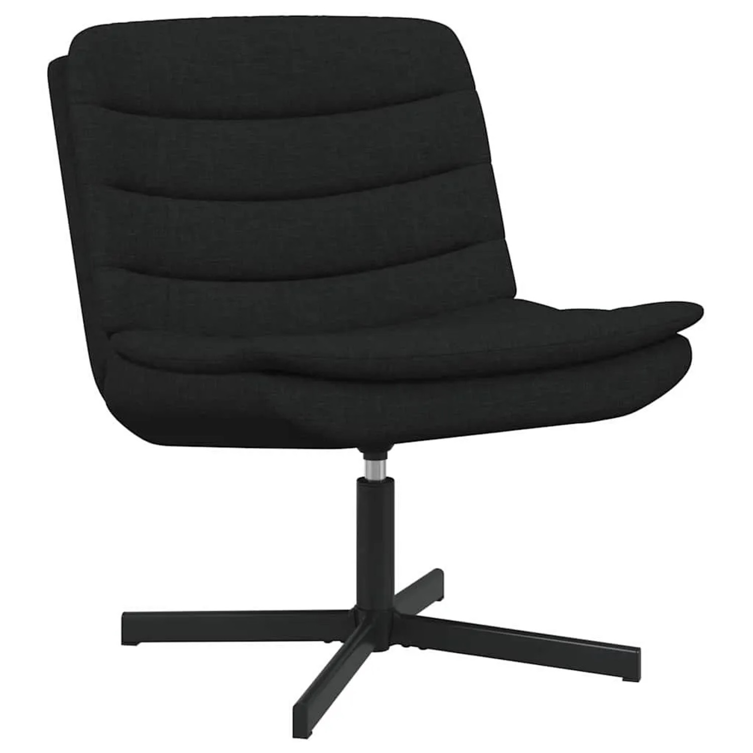 vidaXL Drehstuhl Schwarz 63 x 75 x 76 cm Stoff 42007352
