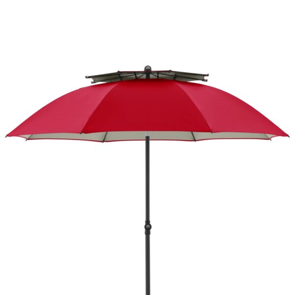 Doppler Balkonschirm Windprofi Ø 192 cm Rot mit Knickfunktion