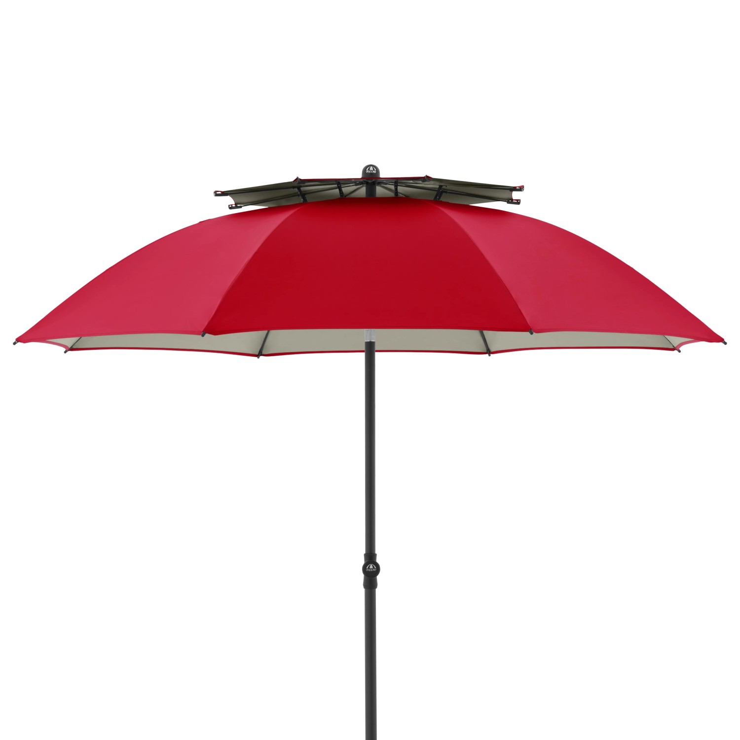 Doppler Balkonschirm Windprofi Ø 192 cm Rot mit Knickfunktion