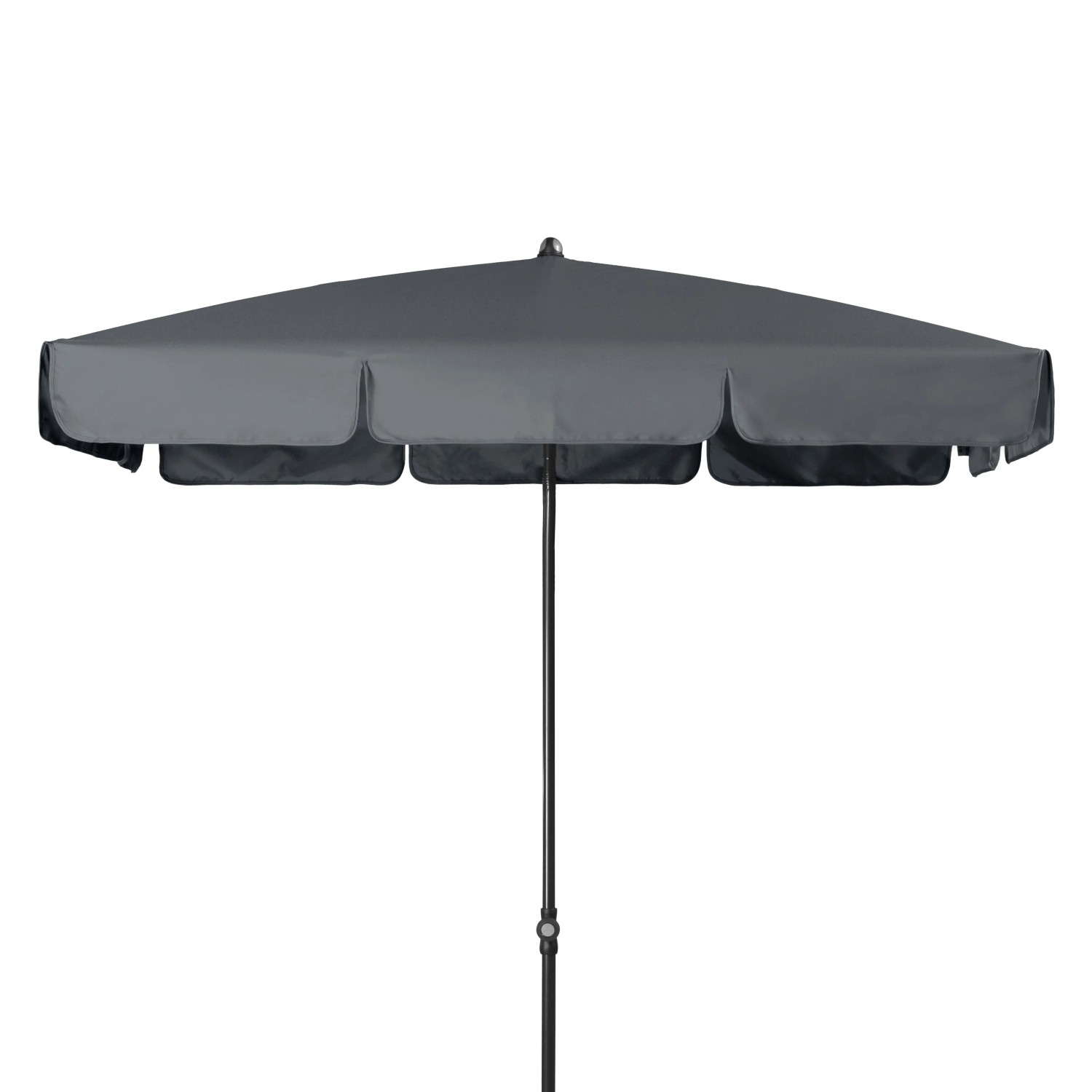 Doppler Balkonschirm 115 cm x 188 cm Anthrazit mit Push-Up Mechanik