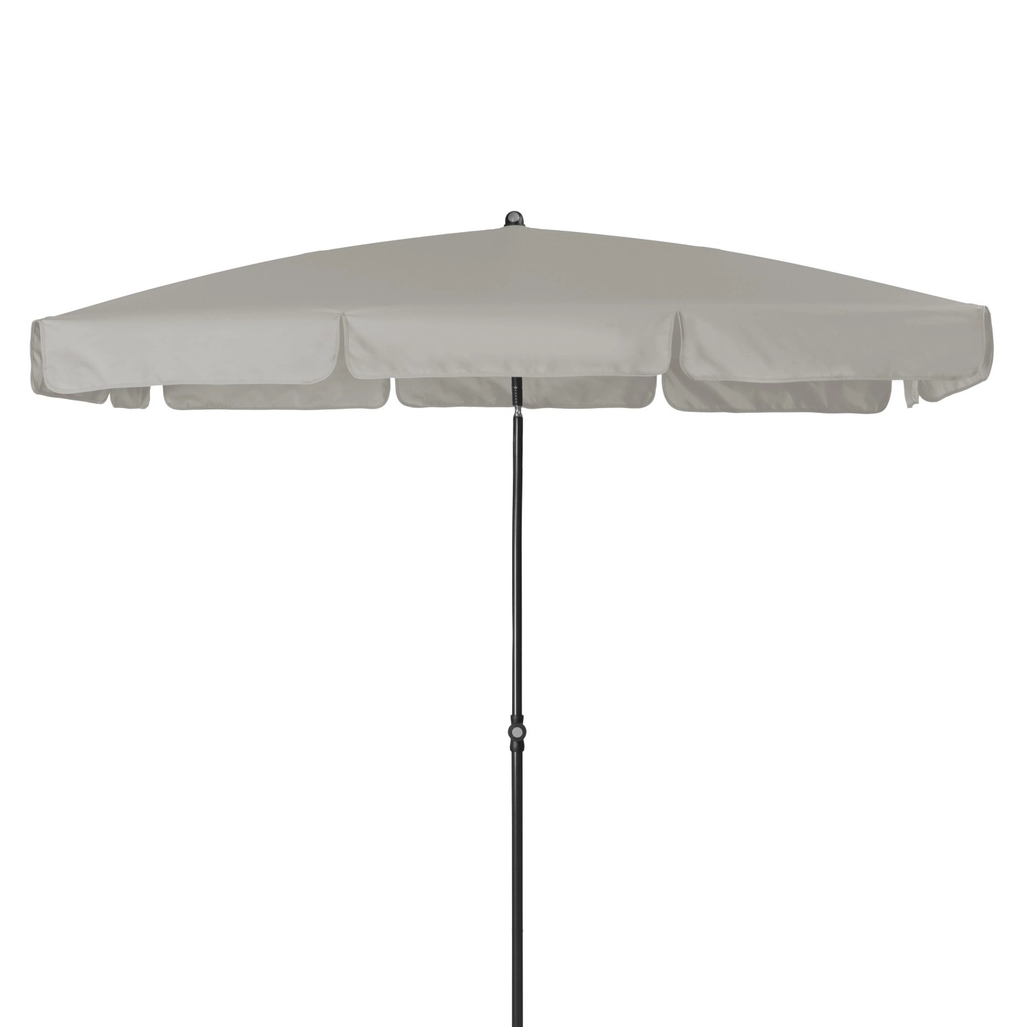 Doppler Balkonschirm 118 cm x 218 cm Hellgrau mit Knickfunktion