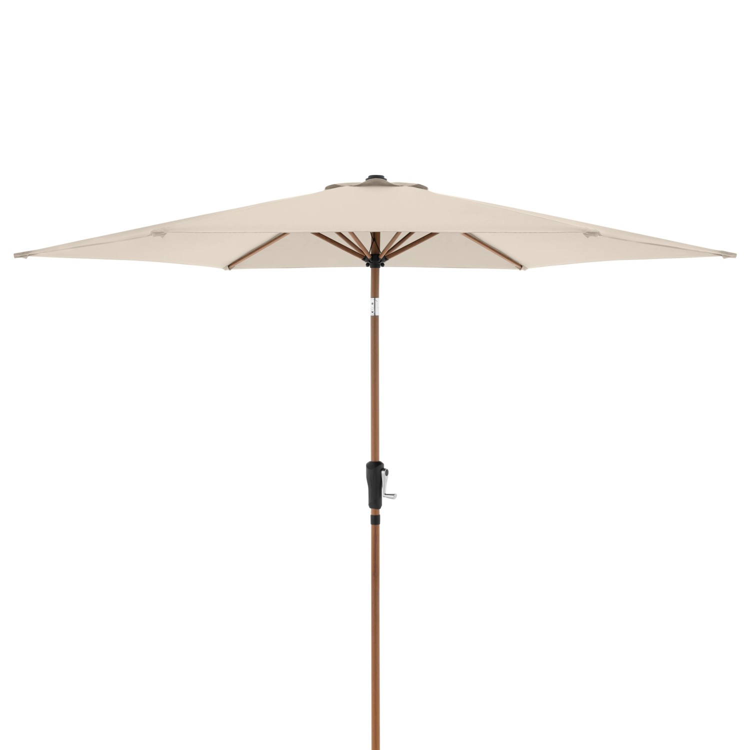 Doppler Balkonschirm Life Wood Ø 300 cm Natur mit Knickfunktion