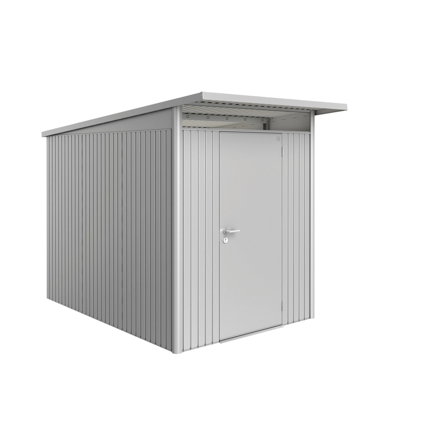 Biohort Metall-Gerätehaus AvantGarde Gr. A3 silber-metallic Standardtür