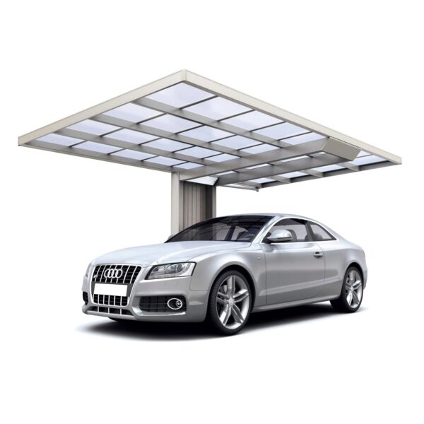 Ximax Einzelcarport Neo Aluminium Edelstahl-Look 307 cm x 495 cm