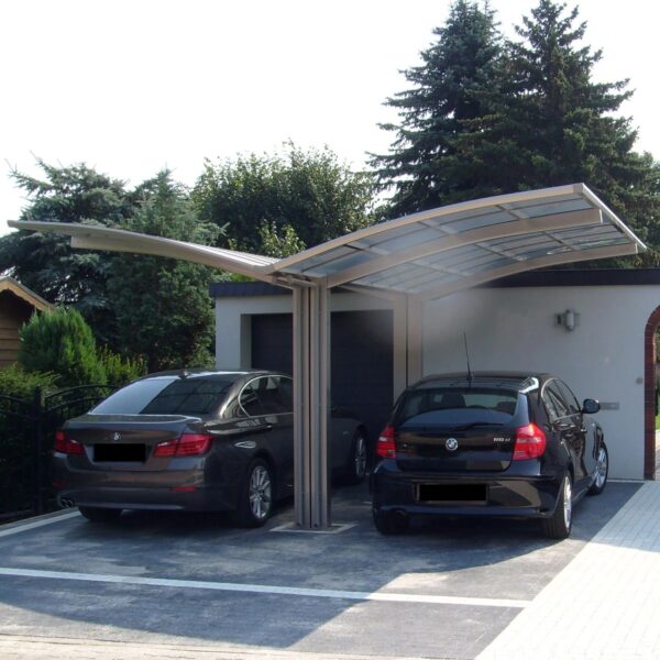 Ximax Carport Portoforte-60 Y-Ausführung Edelstahl-Look