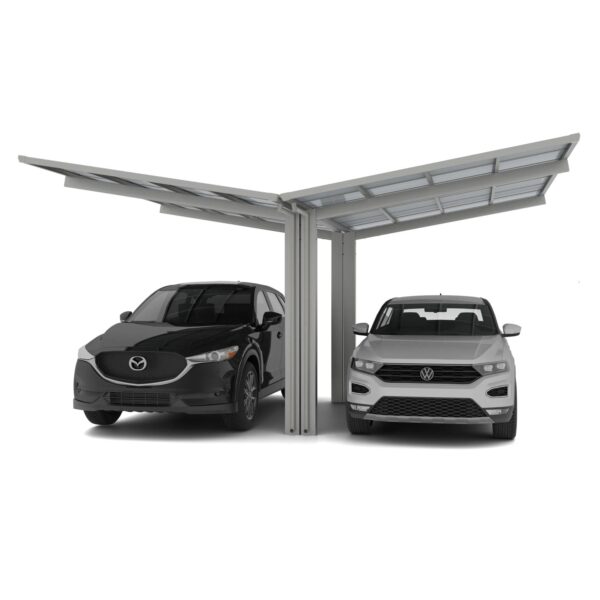 Ximax Carport Linea-60 Y-Ausführung Edelstahl-Look