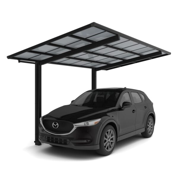 Ximax Alu Einzelcarport Linea Typ 60 Schwarz 273 x 556 cm Sonderfertigung