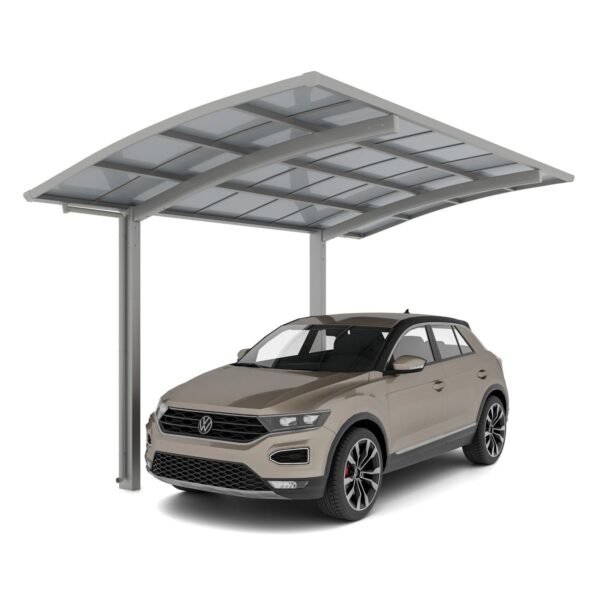 Ximax Alu Carport Portoforte Typ 80 Edelstahl-Look XL 301x556 cm Sonderfertigung