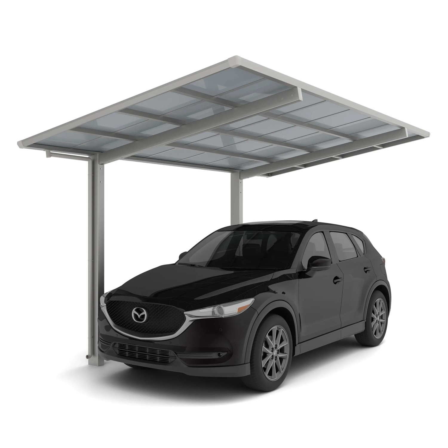 Ximax Carport Linea-80 Edelstahl-Look