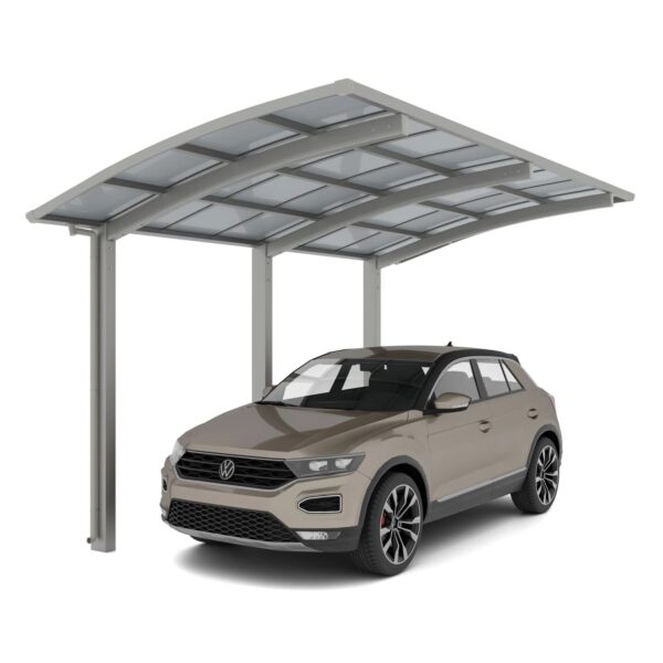 Ximax Alu Carport Portoforte Typ 110 Edelstahl-Look XL 301x556cm Sonderfertigung