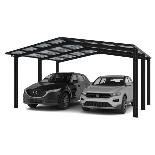 Ximax Alu Doppelcarport Linea Typ 110 Schwarz 546 x 495 cm Sonderfertigung Ximax Alu Doppelcarport Linea Typ 110 Schwarz 546 x 495 cm Sonderfertigung