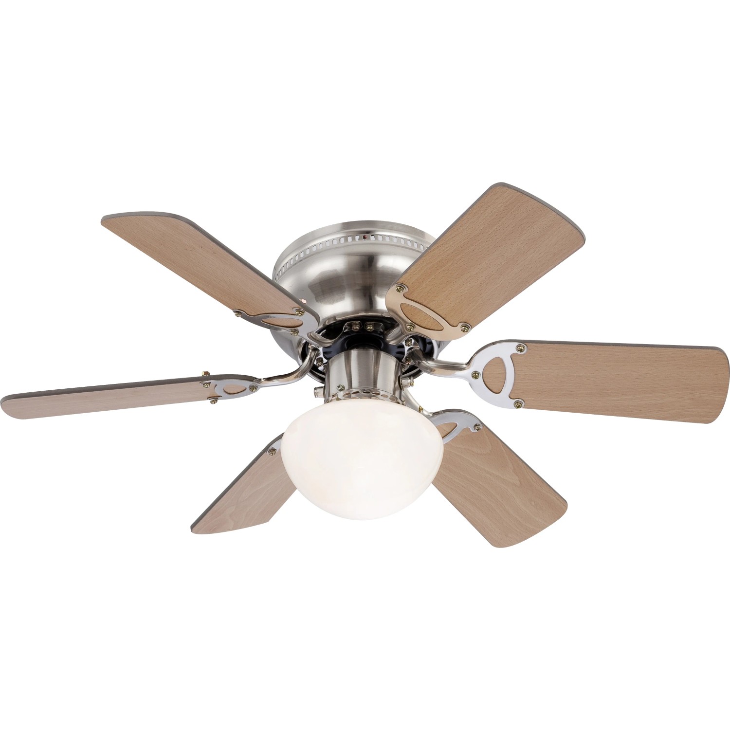 Globo Deckenventilator Ugo Nickel matt