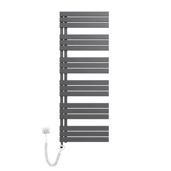 Emke Badheizkörper Elektrisch mit Thermostat und Timer für Handtuchwärmer 60x159cm 1000W Anthrazit Emke Badheizkörper Elektrisch mit Thermostat und Timer für Handtuchwärmer 60x159cm 1000W Anthrazit