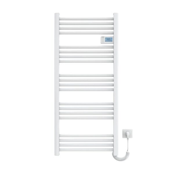 Emke Handtuchwärmer Elektrisch 120x54cm 600W Weiß Heizkörper mit Thermostat LED Display mit Temperatur Emke Handtuchwärmer Elektrisch 120x54cm 600W Weiß Heizkörper mit Thermostat LED Display mit Temperatur