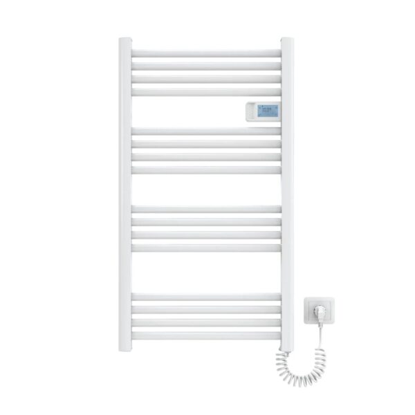 Emke Handtuchwärmer Elektrisch 96x54cm 500W Weiß Heizkörper mit Thermostat LED Display mit Temperatur Emke Handtuchwärmer Elektrisch 96x54cm 500W Weiß Heizkörper mit Thermostat LED Display mit Temperatur