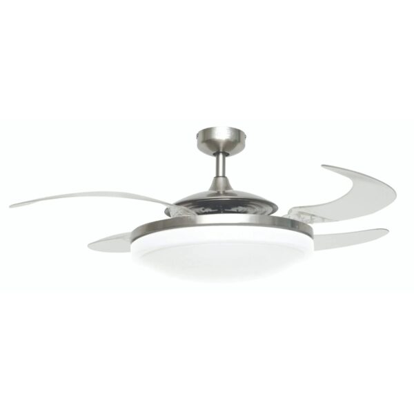 BEACON Deckenventilator mit Beleuchtung und Fernbedienung Fanaway EVO 2 Endure Chrom Gebürstet BEACON Deckenventilator mit Beleuchtung und Fernbedienung Fanaway EVO 2 Endure Chrom Gebürstet