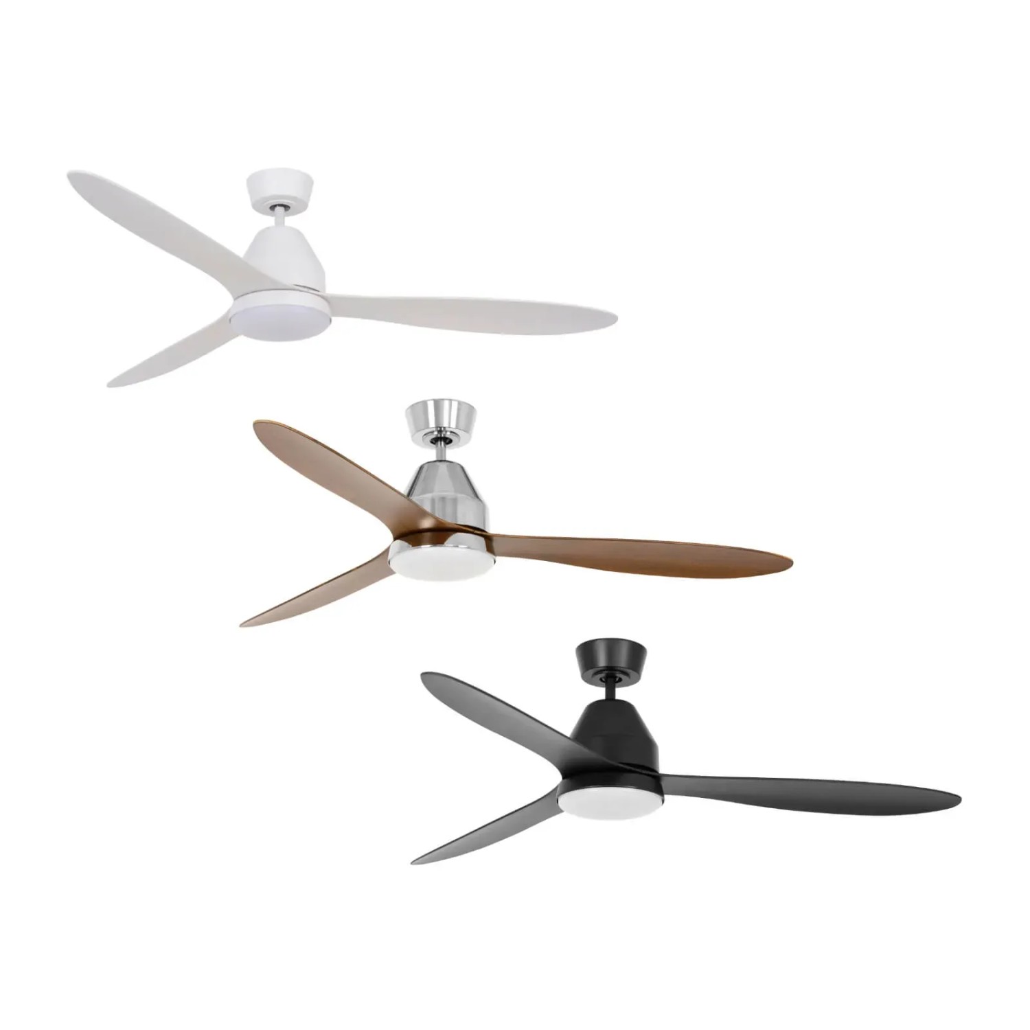 Lucci Air Energiespar Deckenventilator Whitehaven 142 cm mit LED Beleuchtung und Fernbedienung