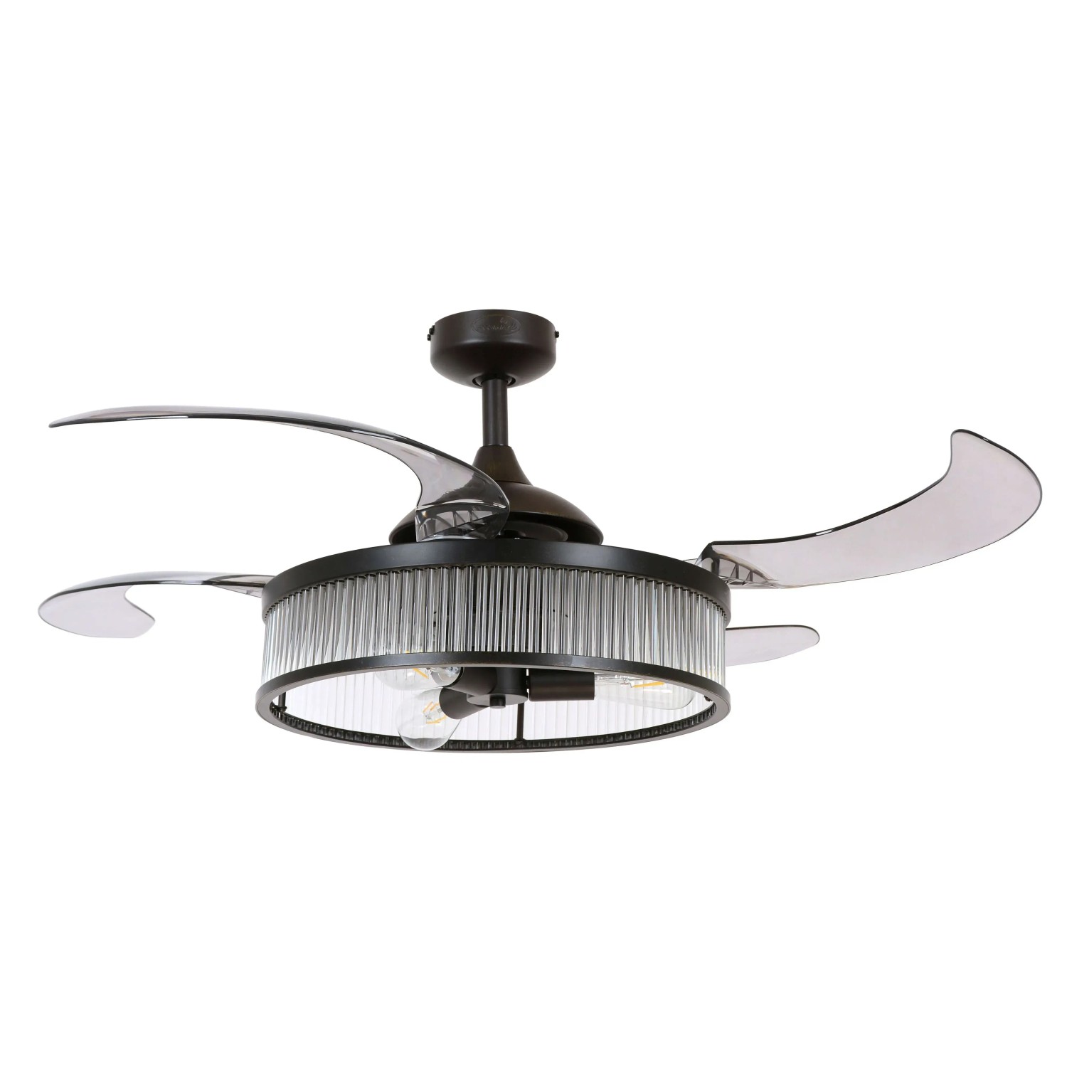 BEACON Deckenventilator Fanaway Corbelle Schwarz 122 cm mit Beleuchtung und Fernbedienung