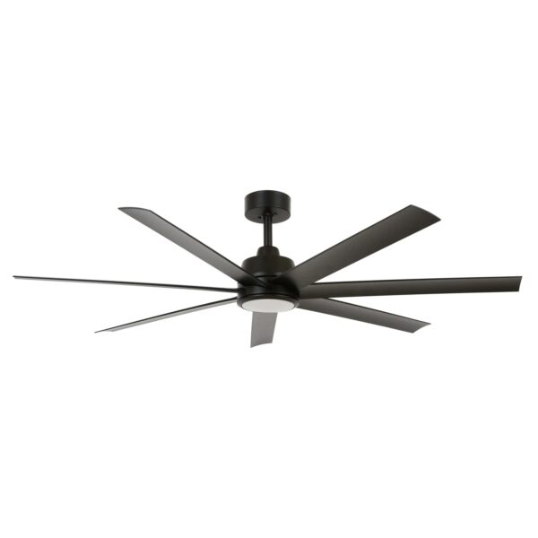 Lucci Air Energiespar Deckenventilator mit LED Beleuchtung und Fernbedienung Atlanta Schwarz 142 cm