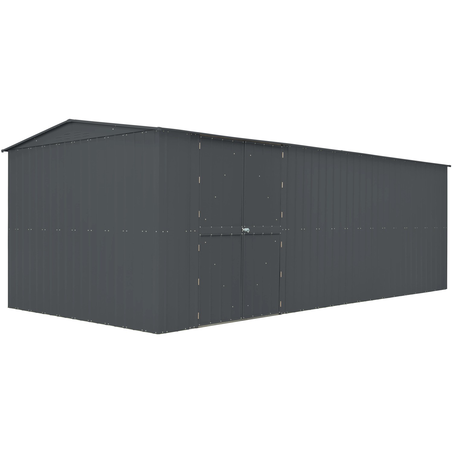 Globel Gerätehaus-Erweiterungselement 410 Anthrazit 127 cm x 308 cm x 224,6 cm