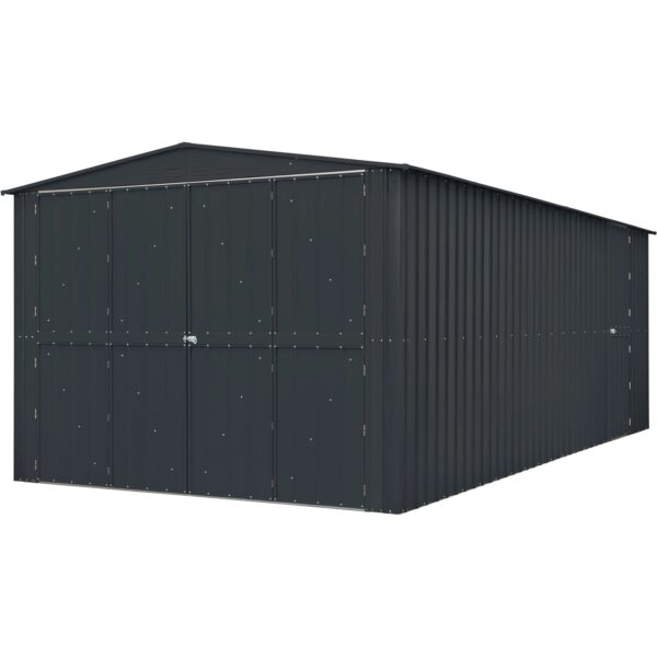 Globel Gerätehaus Parker 1015 Anthrazit 465 cm x 308 cm x 224,6 cm Globel Gerätehaus Parker 1015 Anthrazit 465 cm x 308 cm x 224,6 cm