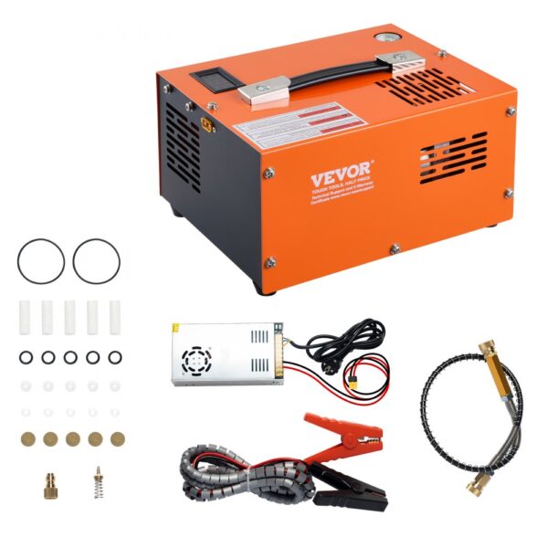 VEVOR PCP Kompressor 30Mpa/4500 PSI Luftkompressor 0,5L Tragbarer PCP DC12V & AC115V 25min Einschaltdauer VEVOR PCP Kompressor 30Mpa/4500 PSI Luftkompressor 0,5L Tragbarer PCP DC12V & AC115V 25min Einschaltdauer