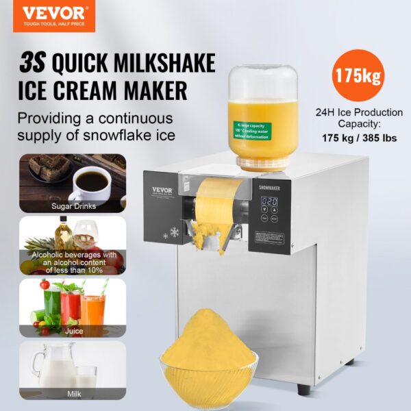 VEVOR Kommerzielle Schneeflocken-Eismaschine Schneeeisbereiter – Bild 2